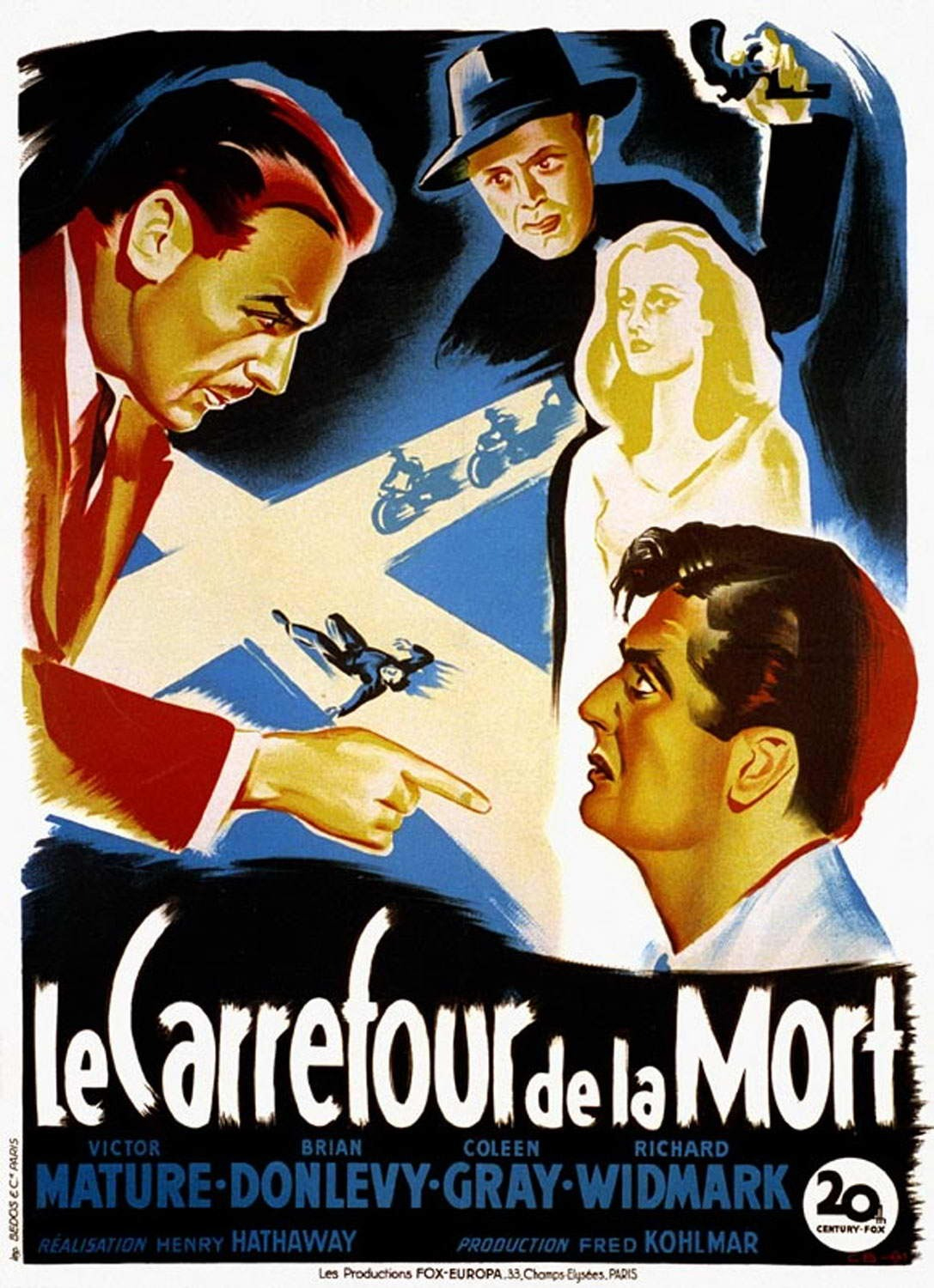 CineScope - Affiche - Le carrefour de la mort - Kiss of Death - 1947